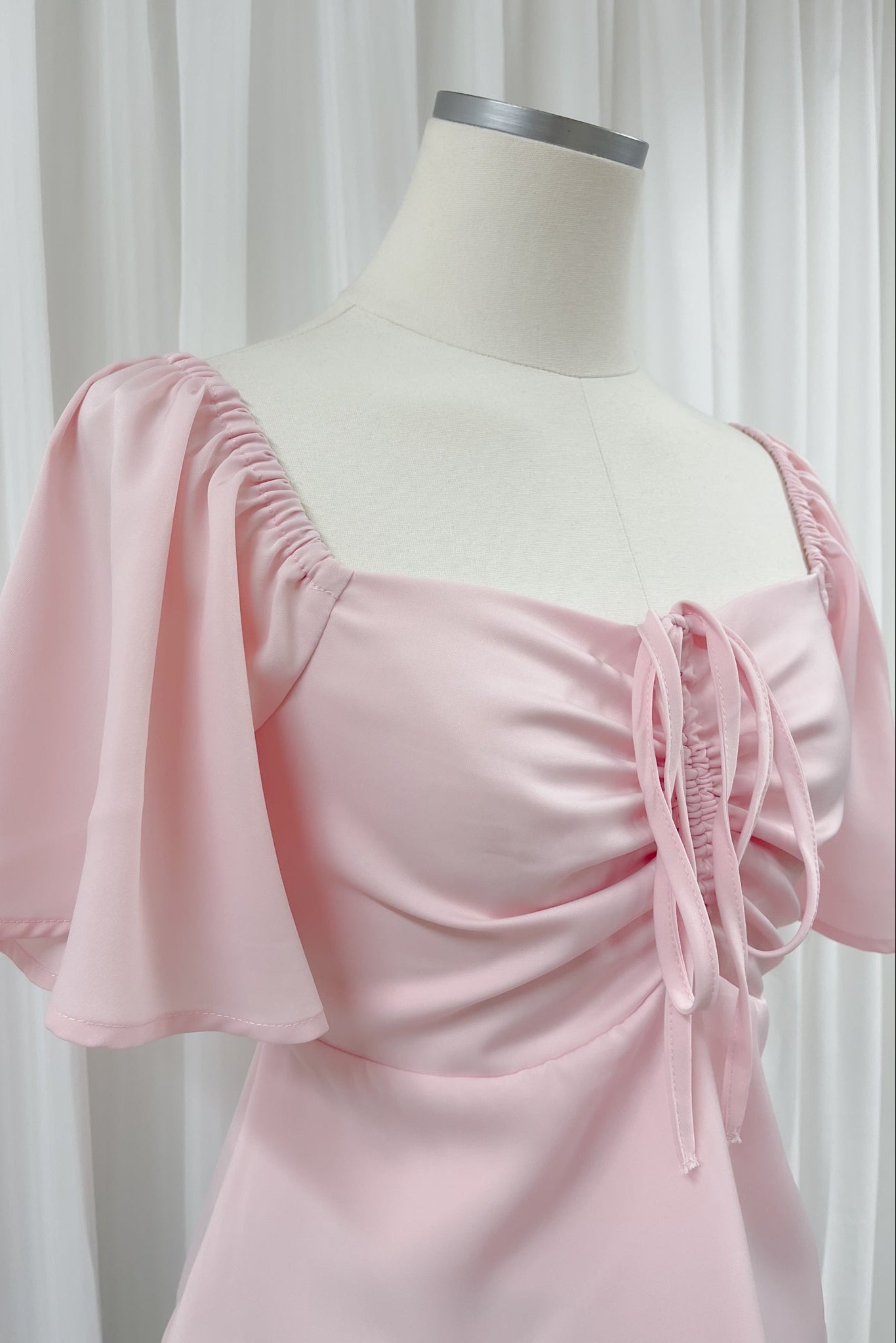 Aria Flutter Sweetheart Top (Blush)