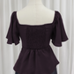 Aria Flutter Sweetheart Top (Plum)