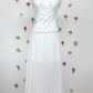 Willow White ribbon tube and skirt set