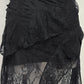 Sarah padded lace longline top/ dress (Black)