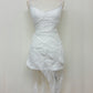 Sarah padded lace longline top/ dress (White)