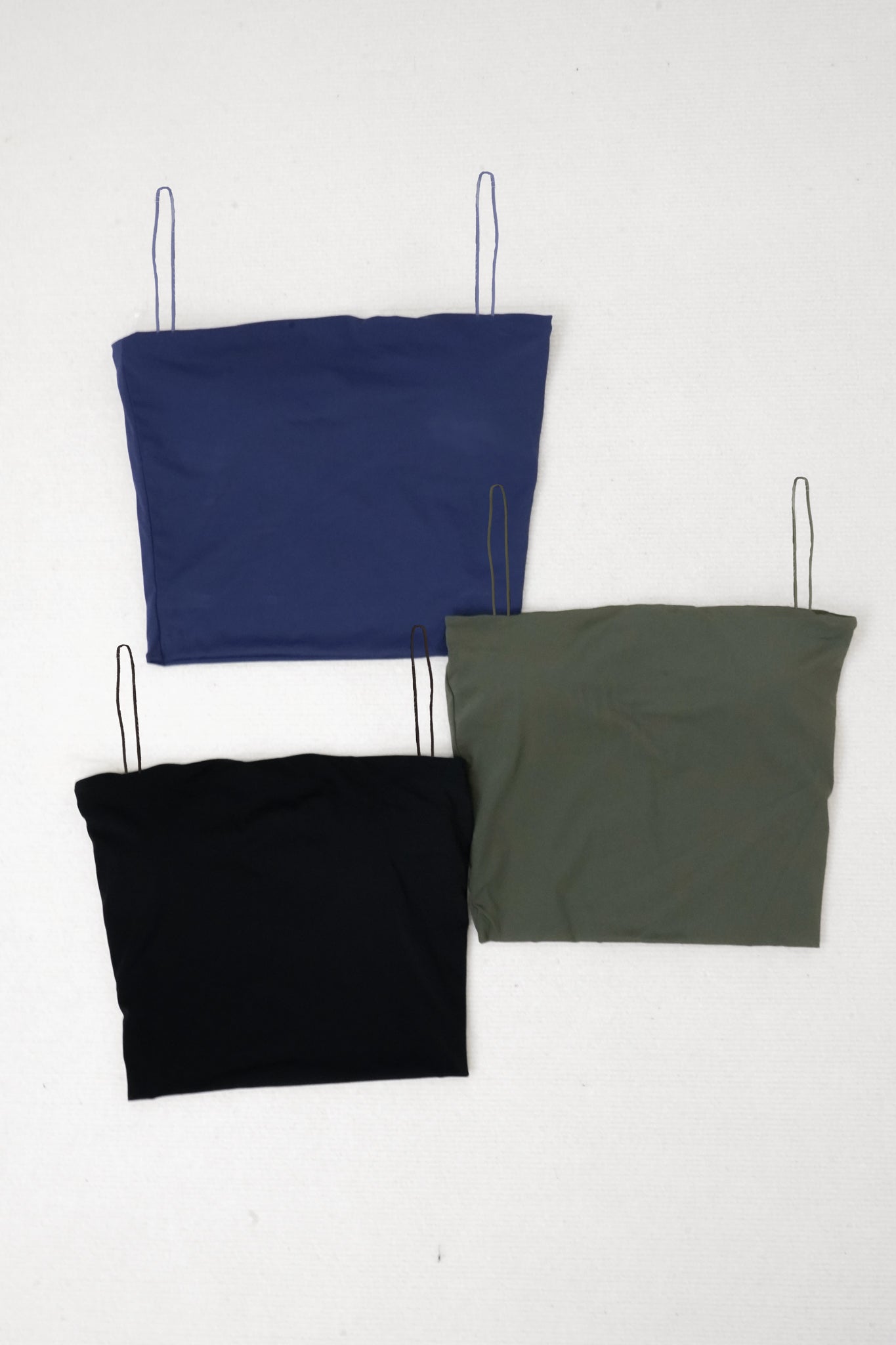 [Bundle deal] Mateo Padded Camisole Top (Olive green, Black and Royal blue)
