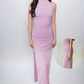 Mira Halter Neck Cheongsam with Side Fold & Slit