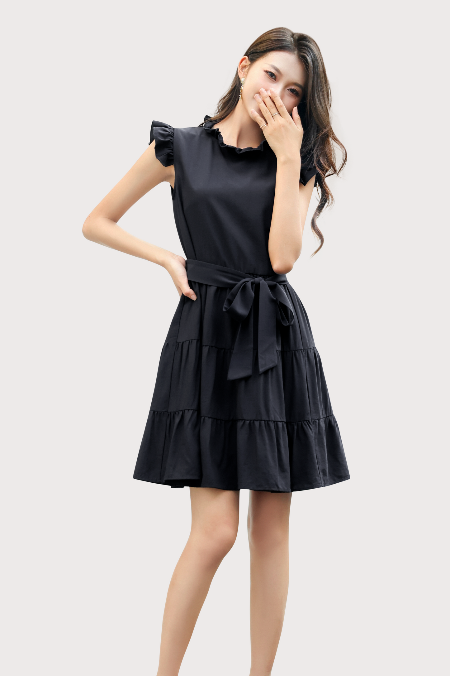 Flutter Ruffles Tiered Dress