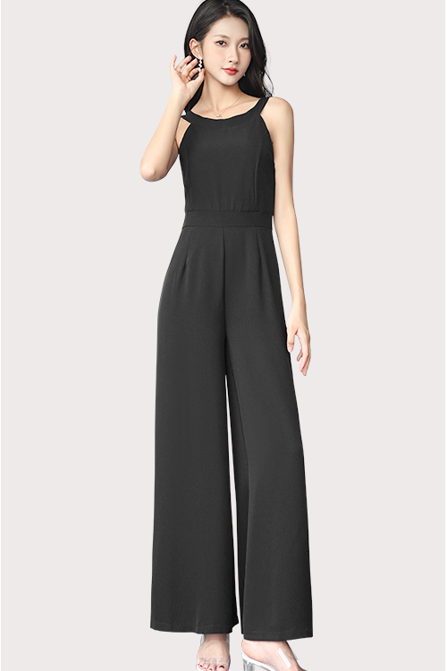 Halter Neck Sleeveless Jumpsuit