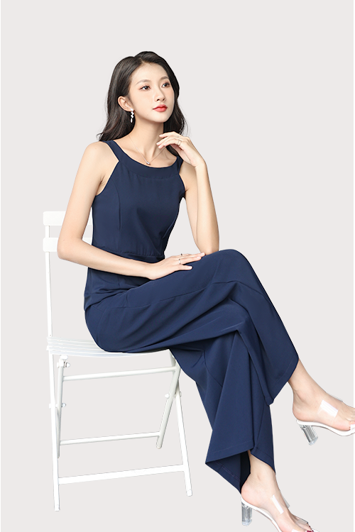 Halter Neck Sleeveless Jumpsuit