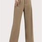 High Waisted Straight Cut Golden Brown Pants