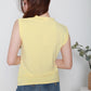  sleeveless top in yellow color