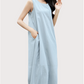Serene Light Denim Blue Maxi Dress