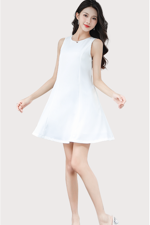 Simple Sleeveless Swing Dress